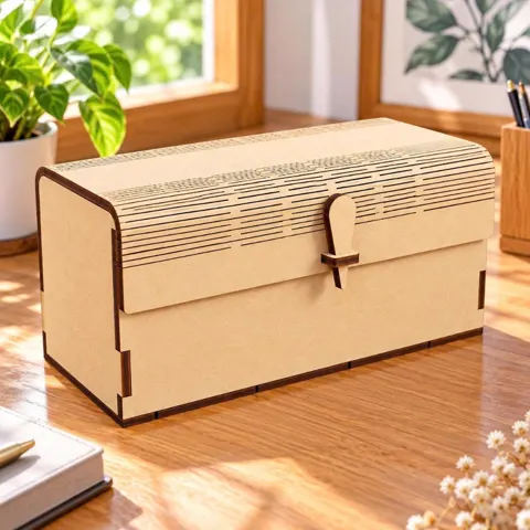 Hộp gỗ nắp vòm mini đựng đồ đa năng