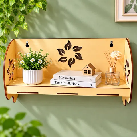 Kệ treo tường hoạ tiết hoa