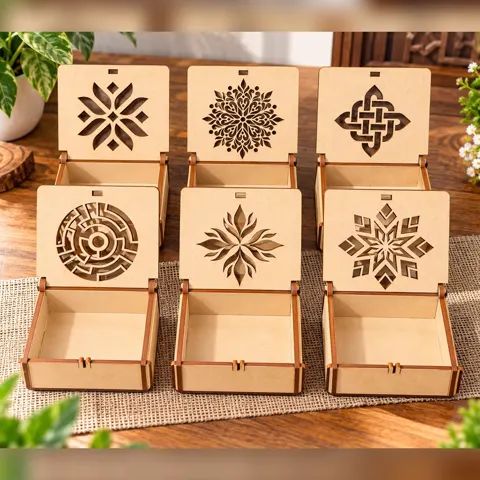 Hộp nhỏ đựng đồ hoạ tiết hoa văn mandala