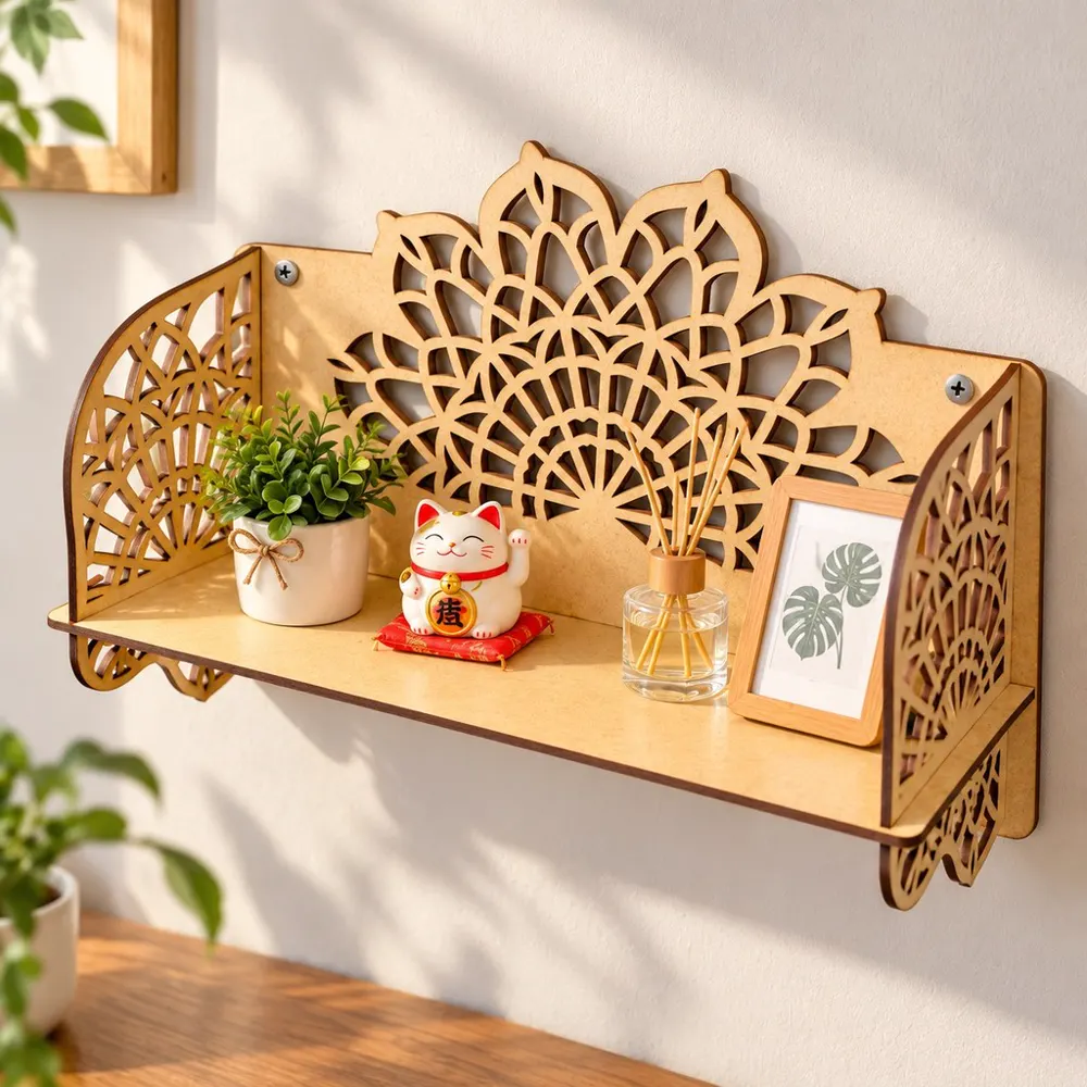 Kệ treo tường hoạ tiết Mandala, ảnh 1