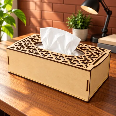Hộp đựng giấy ăn hoạ tiết hoa văn tinh tế