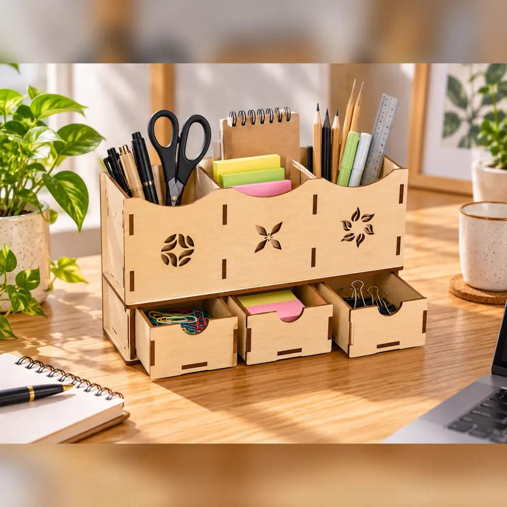 Kệ để bàn đựng đồ dùng cá nhân 6 ngăn, ảnh 1