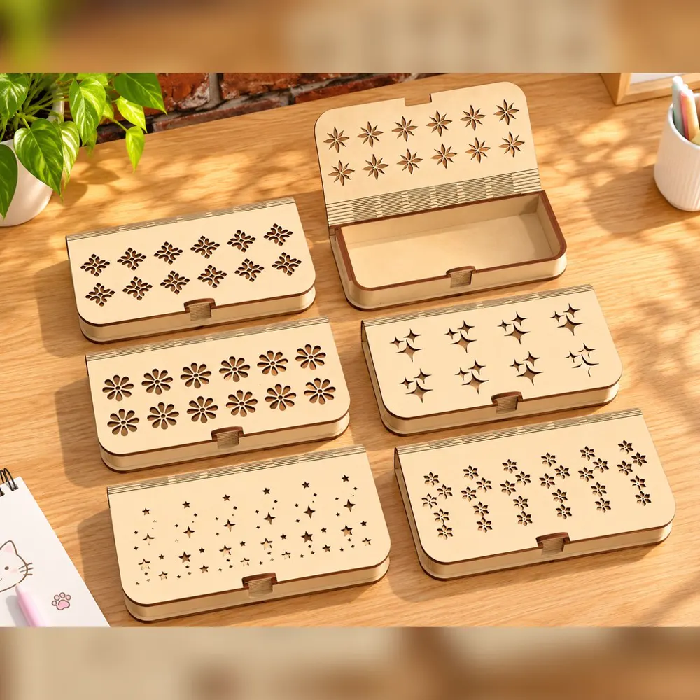 Hộp đựng đồ hình quyển sách nhiều biến thể hoạ tiết, ảnh 1