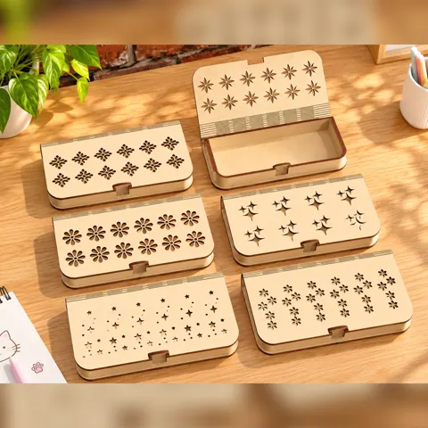 Hộp đựng đồ hình quyển sách nhiều biến thể hoạ tiết