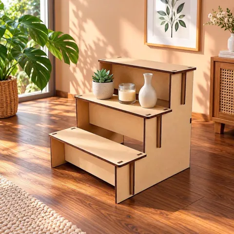Kệ trưng bày cấu trúc bậc thang 3 tầng