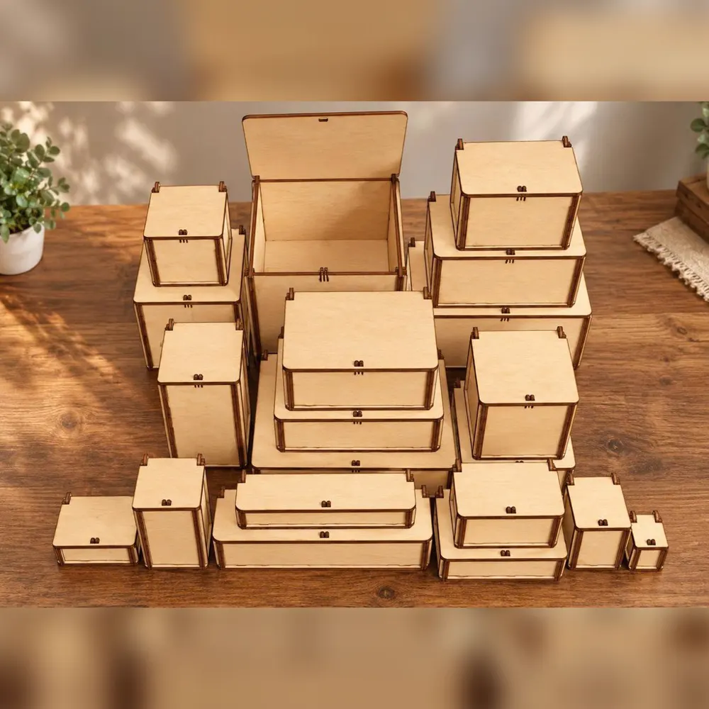 Hộp đựng đồ nhiều cỡ, thiết kế tối giản, ảnh 1