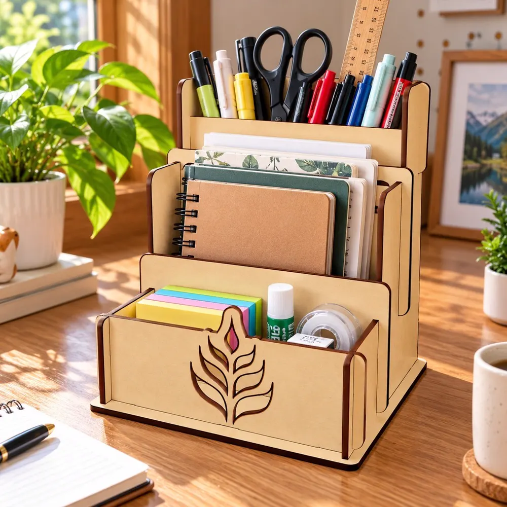 Kệ để bàn học, bàn làm việc nhiều hoạ tiết, ảnh 1