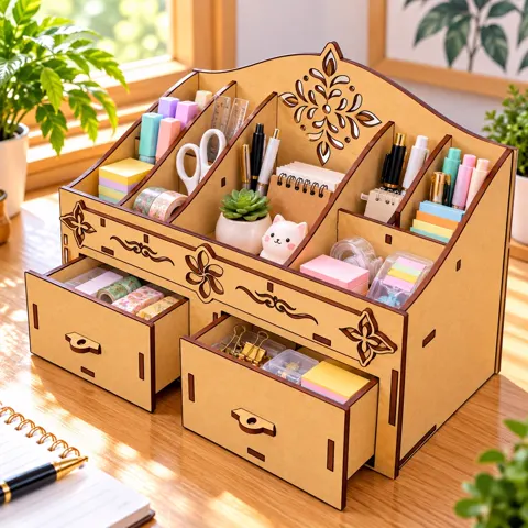 Kệ tủ mini để bàn có ngăn kéo đựng đồ cá nhân đồ makeup