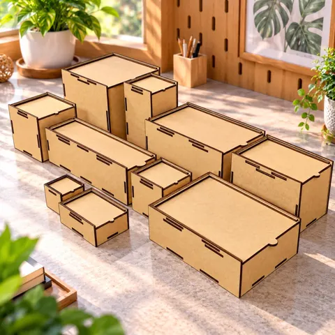 Hộp nắp rút nhiều kích cỡ dùng đựng đồ dùng cá nhân, trà bánh